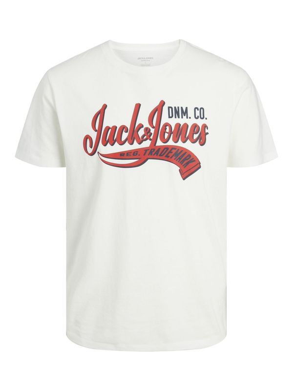 Jack & Jones Plus Jack & Jones Plus Majica  temno modra / rdeča / bela