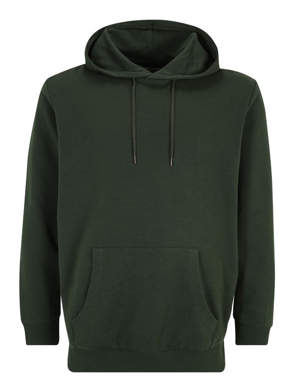 Jack & Jones Plus Jack & Jones Plus Majica  temno zelena / bela