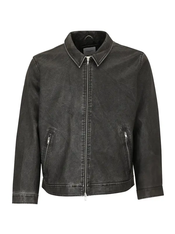 Jack & Jones Plus Jack & Jones Plus Prehodna jakna  črna