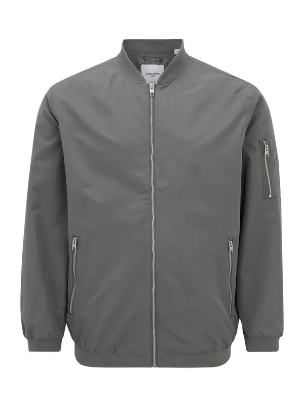 Jack & Jones Plus Jack & Jones Plus Prehodna jakna 'JJERush'  siva