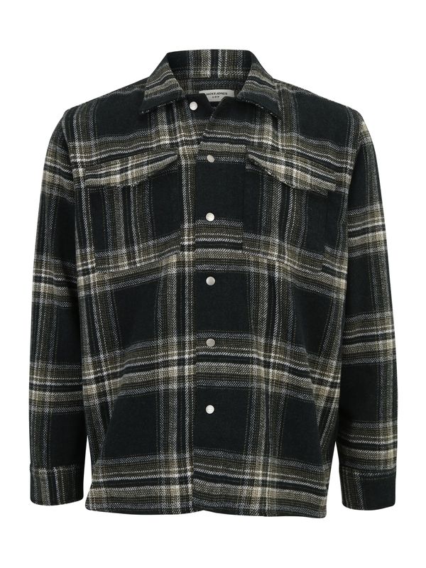 Jack & Jones Plus Jack & Jones Plus Prehodna jakna 'JORVESTERBRO'  oliva / jelka / bela