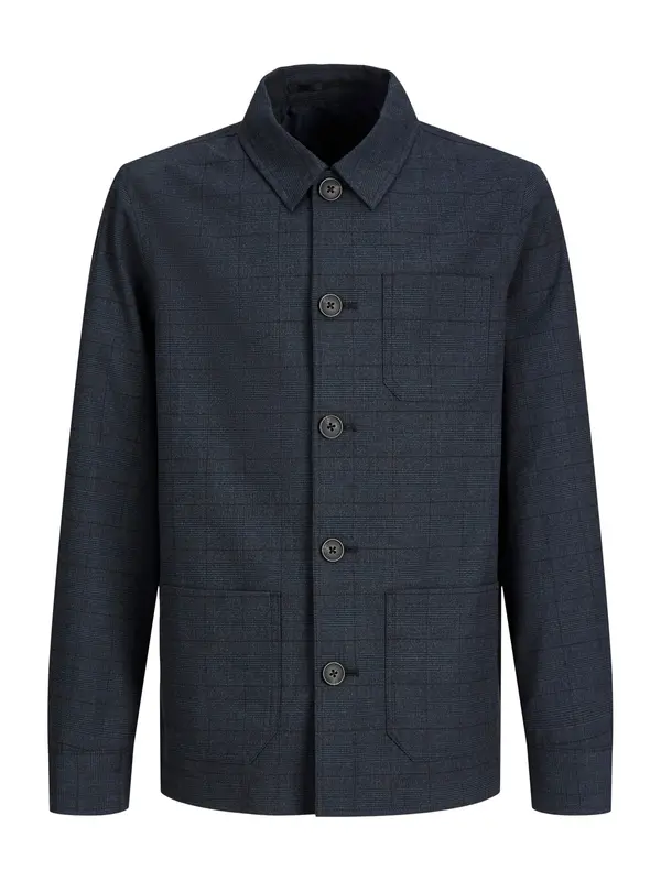 Jack & Jones Plus Jack & Jones Plus Prehodna jakna 'JPRHARRY PEDRO'  mornarska / nočno modra
