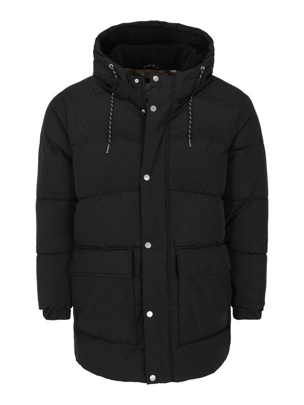 Jack & Jones Plus Jack & Jones Plus Prehodna jakna 'LAKEWOOD'  siva / črna