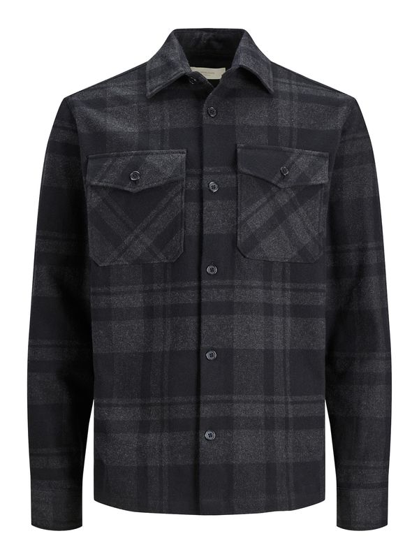 Jack & Jones Plus Jack & Jones Plus Prehodna jakna 'Roy'  mornarska / temno siva