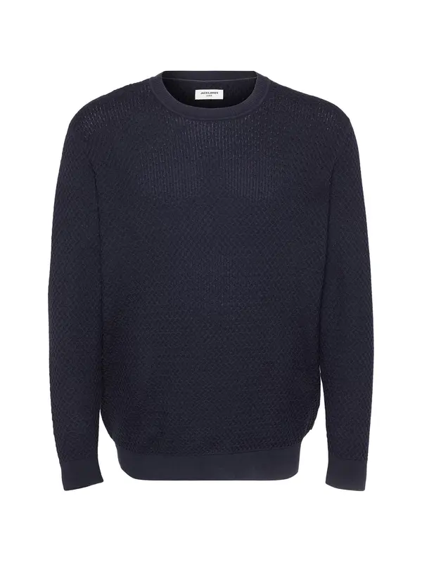 Jack & Jones Plus Jack & Jones Plus Pulover 'JPRBlubarkley'  nočno modra