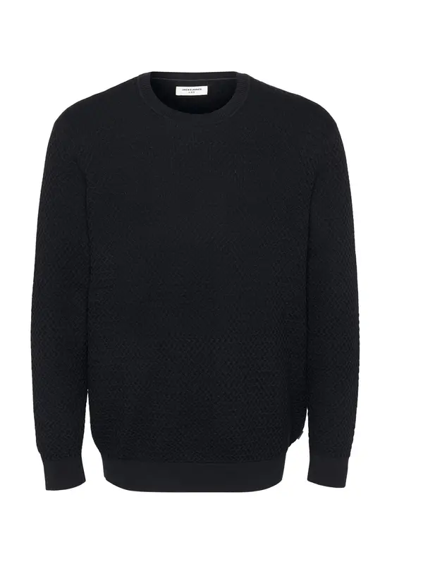 Jack & Jones Plus Jack & Jones Plus Pulover 'JPRBlubarklez'  črna