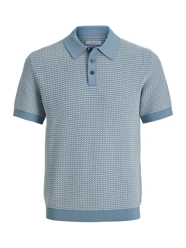 Jack & Jones Plus Jack & Jones Plus Pulover 'JPRBLUKINGSLEY'  svetlo modra / bela