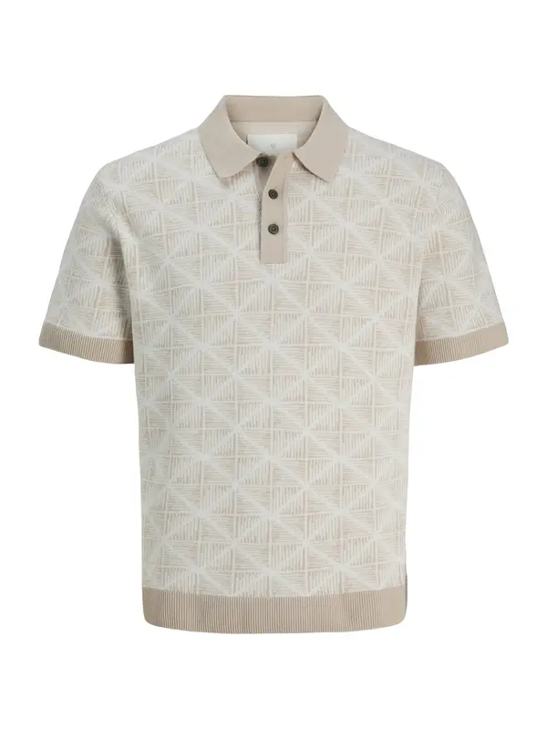 Jack & Jones Plus Jack & Jones Plus Pulover 'JPRKALVIN'  svetlo bež / temno bež