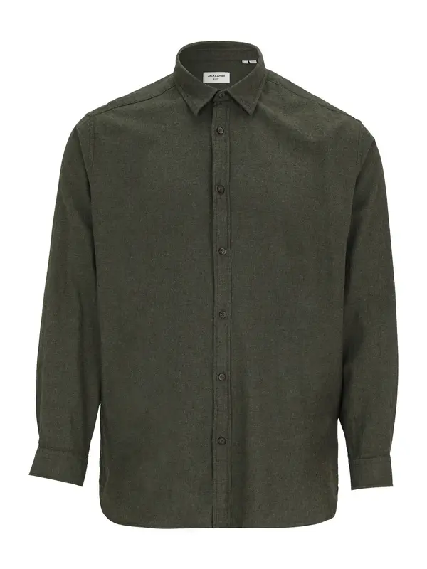Jack & Jones Plus Jack & Jones Plus Srajca 'JJEClassic'  temno zelena