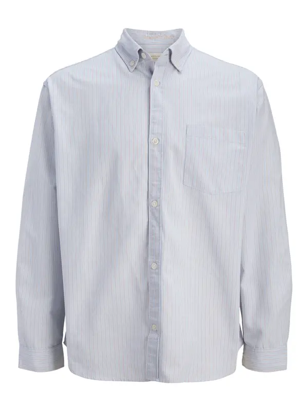 Jack & Jones Plus Jack & Jones Plus Srajca 'JORNORREBRO'  svetlo modra / rdeča / bela