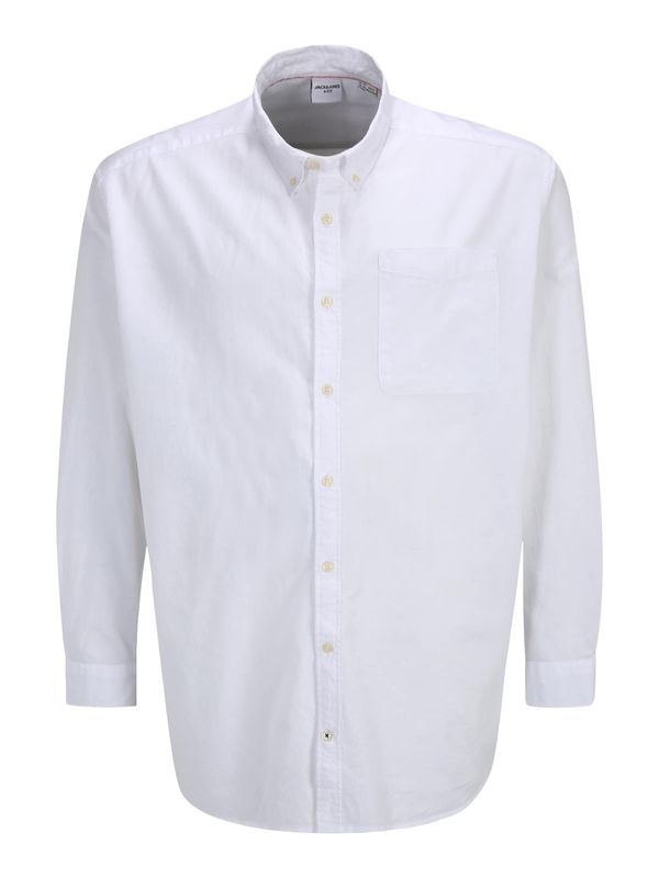 Jack & Jones Plus Jack & Jones Plus Srajca 'Oxford'  bela