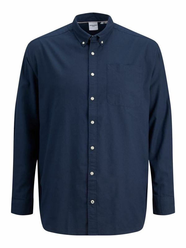 Jack & Jones Plus Jack & Jones Plus Srajca 'Oxford'  mornarska