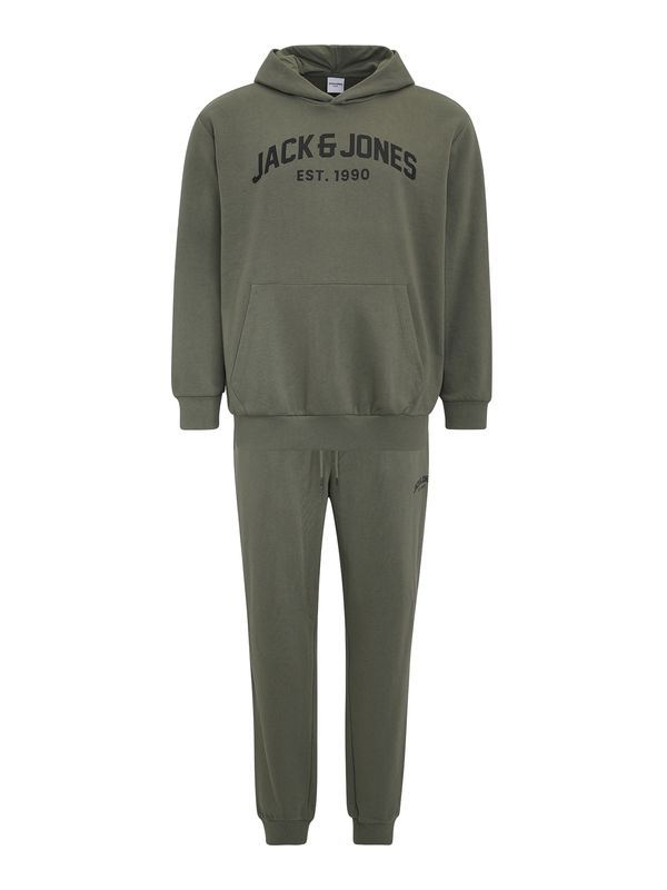 Jack & Jones Plus Jack & Jones Plus Trenirka za tek 'JJJOSH'  oliva / črna