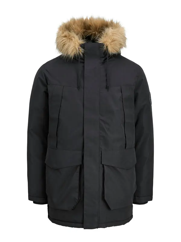 Jack & Jones Plus Jack & Jones Plus Zimska jakna 'JJCAMP'  črna
