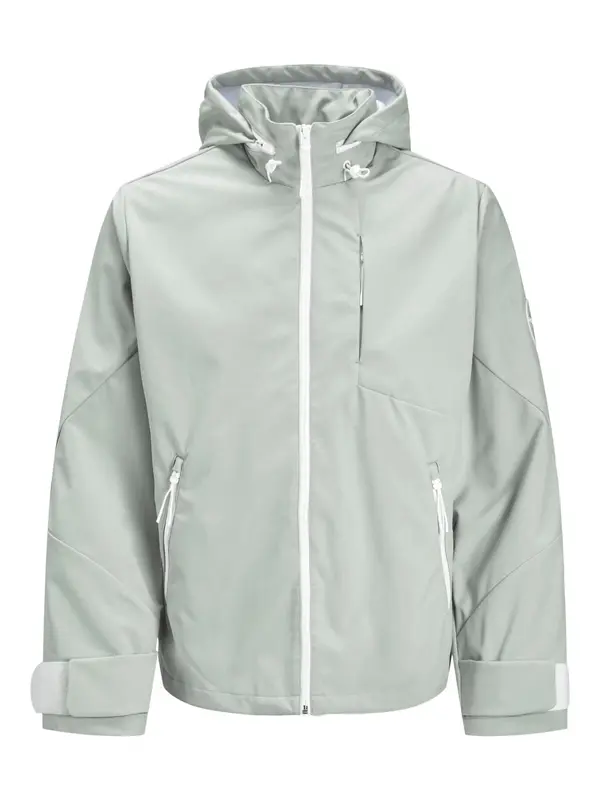 JACK & JONES JACK & JONES Prehodna jakna 'Flit'  pastelno zelena / bela