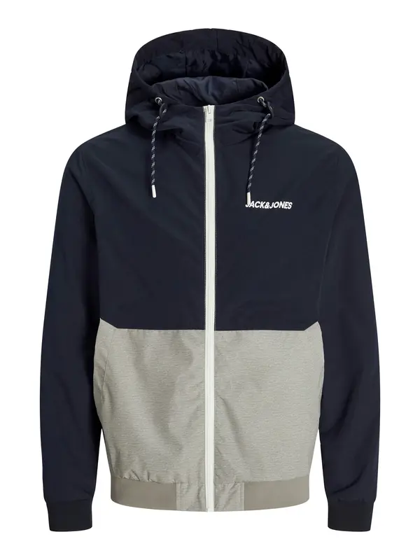 JACK & JONES JACK & JONES Prehodna jakna 'JJERush'  mornarska / greige / bela