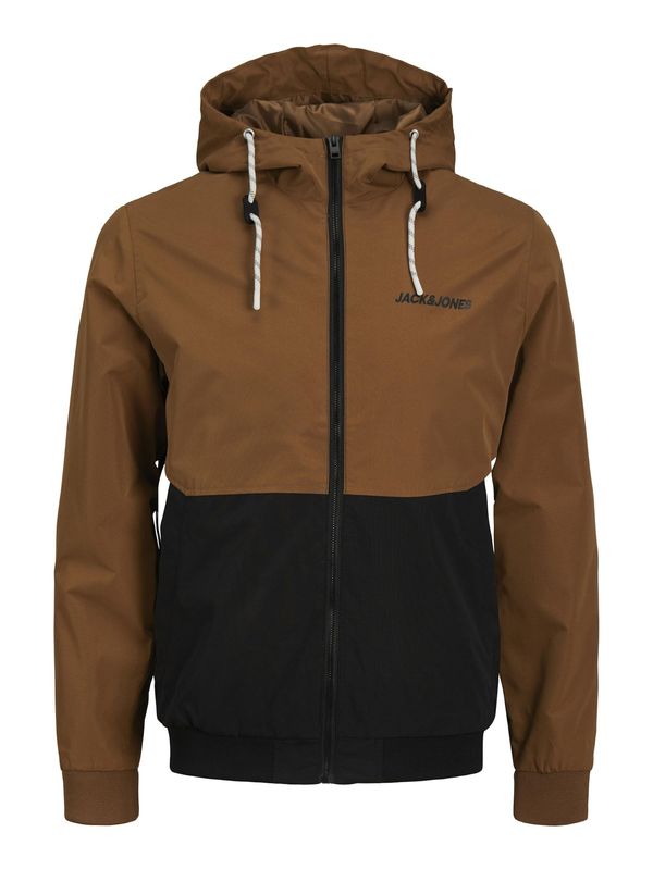 JACK & JONES JACK & JONES Prehodna jakna 'JJRush'  rjava / črna