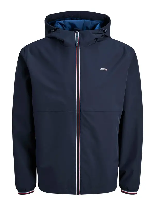 JACK & JONES JACK & JONES Prehodna jakna 'JPRBLUALVES'  nočno modra / rdeča / bela