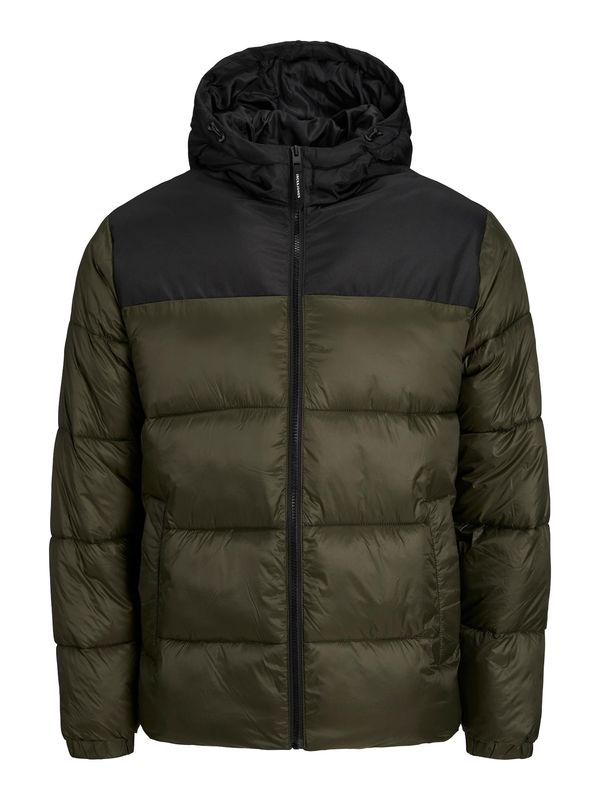 JACK & JONES JACK & JONES Prehodna jakna 'Toby'  temno zelena / črna