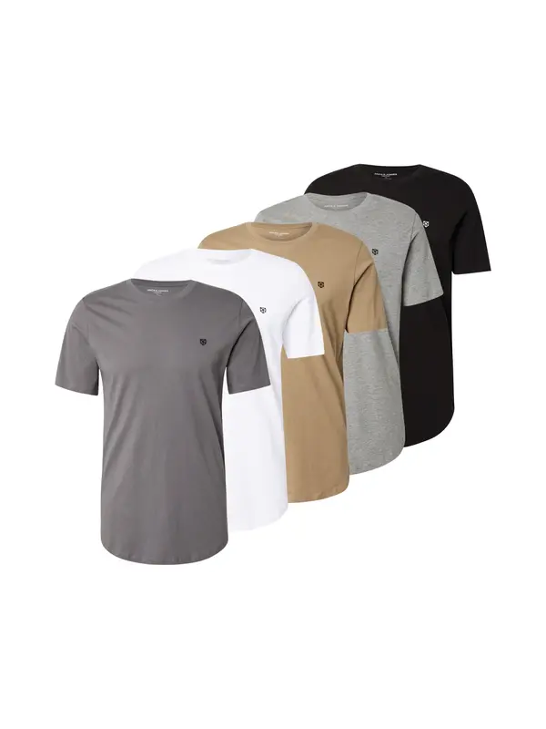 Jack & Jones Premium Jack & Jones Premium Majica 'JPRBLABRODY'  siva / svetlo siva / kaki / črna / bela