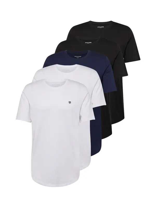 Jack & Jones Premium Jack & Jones Premium Majica 'JPRBLABrody'  temno modra / črna / bela