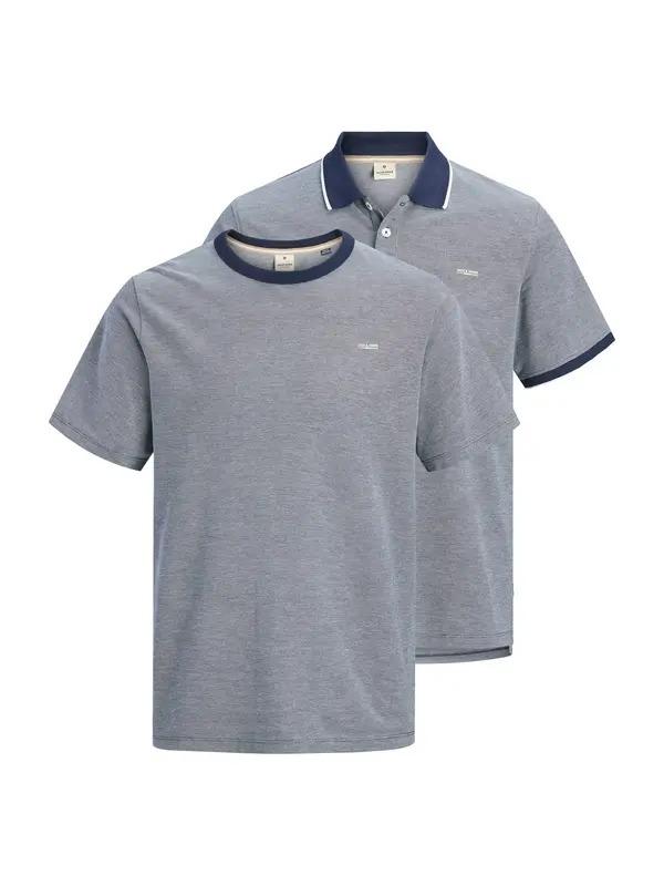 Jack & Jones Premium Jack & Jones Premium Majica 'JPRBLUALVES'  mornarska / bela
