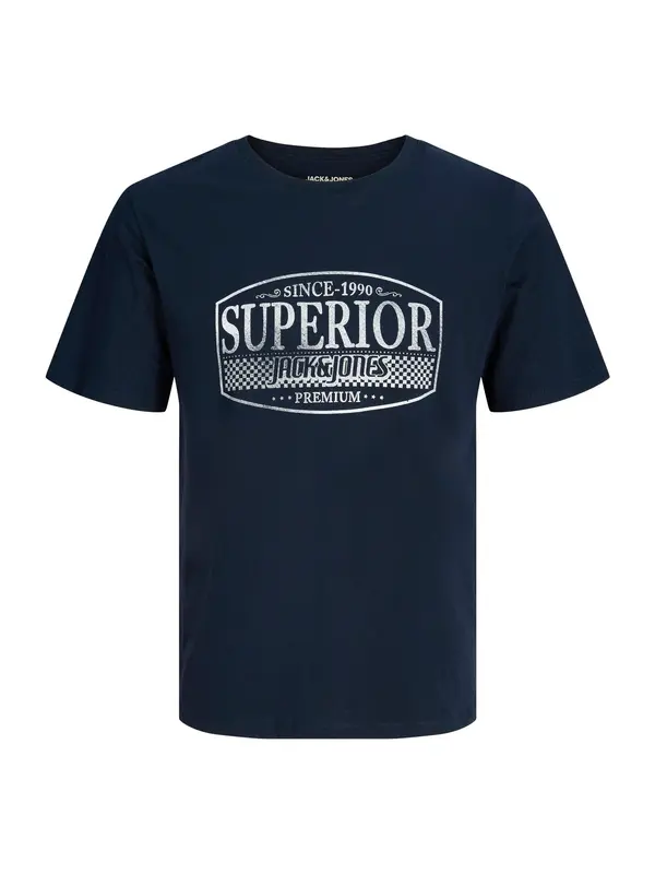 Jack & Jones Premium Jack & Jones Premium Majica 'JPRBLUNOAH'  mornarska / bela