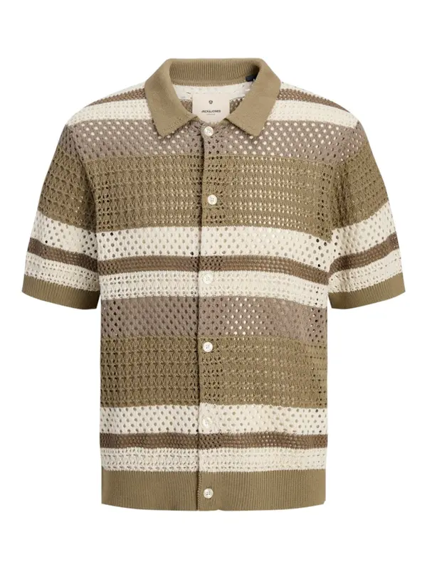 Jack & Jones Premium Jack & Jones Premium Pletena jopa 'JPRBluwilmer'  bež / rjava / oliva