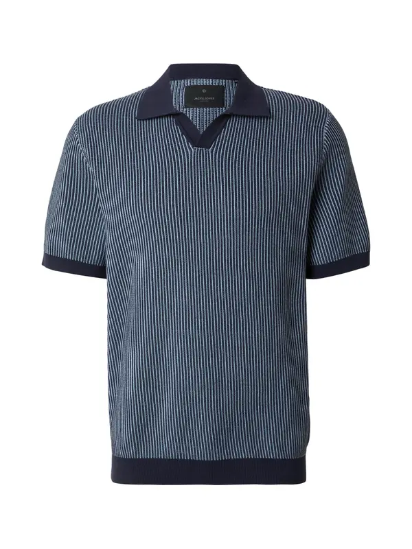 Jack & Jones Premium Jack & Jones Premium Pulover 'JPRBLAPRESTON'  nočno modra / svetlo modra