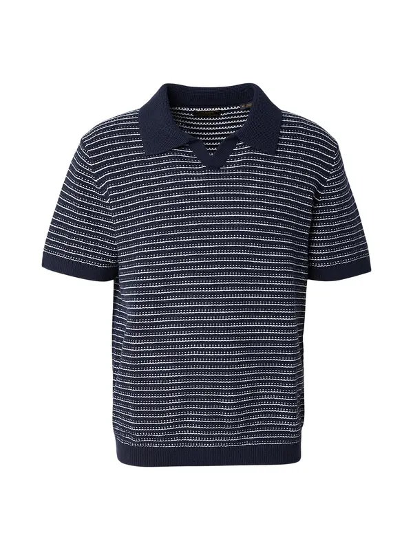 Jack & Jones Premium Jack & Jones Premium Pulover 'JPRBLUASHER'  nočno modra / bela