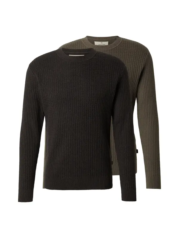Jack & Jones Premium Jack & Jones Premium Pulover 'JPRBLUBARKLEY'  rjava / črna