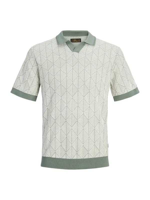 Jack & Jones Premium Jack & Jones Premium Pulover 'JPRBLUBLAKE'  bež / svetlo zelena