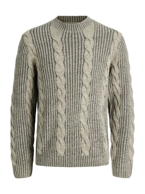 Jack & Jones Premium Jack & Jones Premium Pulover 'JPRBLUCARL'  siva / pegasto siva