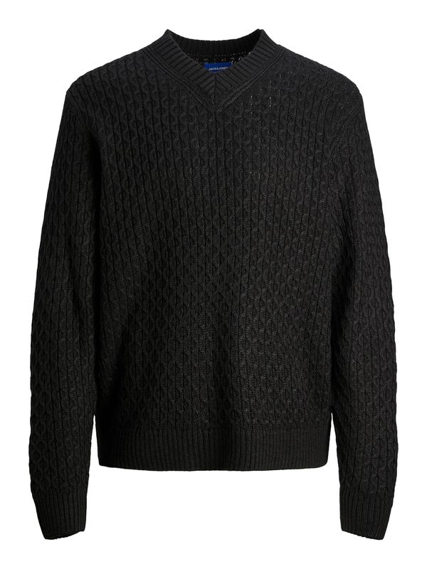 JACK & JONES JACK & JONES Pulover 'COSY'  črna