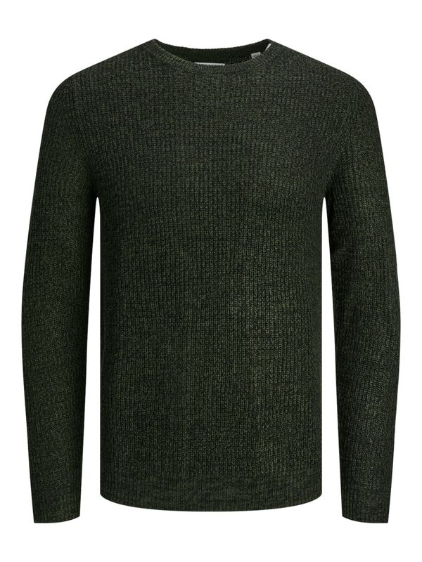 JACK & JONES JACK & JONES Pulover 'ELEWIS'  večbarvno zelena