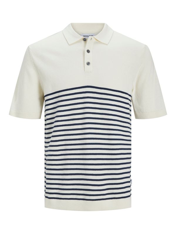 JACK & JONES JACK & JONES Pulover 'Emil'  marine / bela