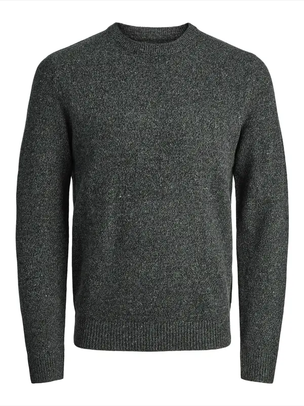 JACK & JONES JACK & JONES Pulover 'JJ'  pegasto črna