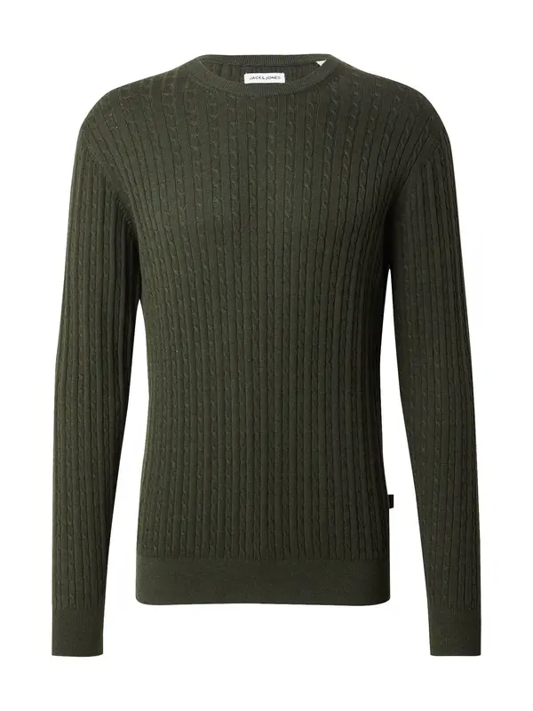 JACK & JONES JACK & JONES Pulover 'JJEEMIL'  temno zelena