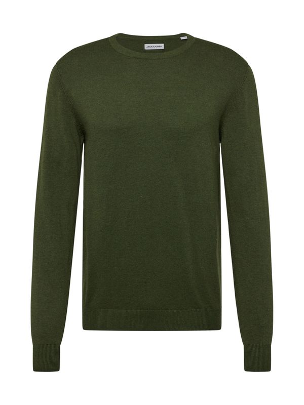 JACK & JONES JACK & JONES Pulover 'JJEEMIL'  temno zelena