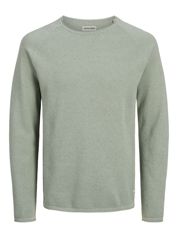 JACK & JONES JACK & JONES Pulover 'JJEHill'  pastelno zelena