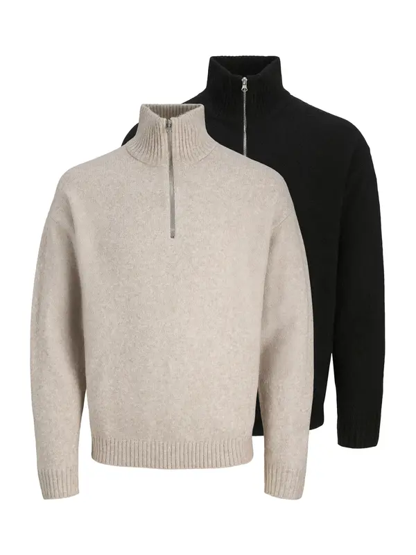 JACK & JONES JACK & JONES Pulover 'JJESOHO OLLIE'  kit / črna