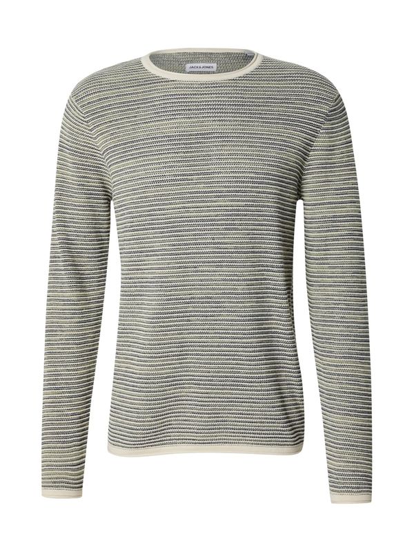 JACK & JONES JACK & JONES Pulover 'JJEWAN'  svetlo bež / marine / kivi
