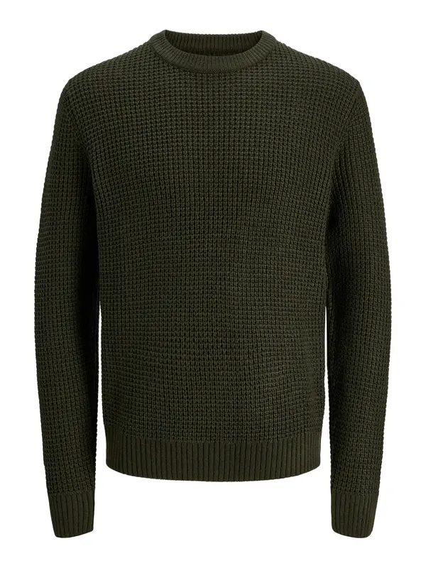 JACK & JONES JACK & JONES Pulover 'JJGLOBAL'  temno zelena