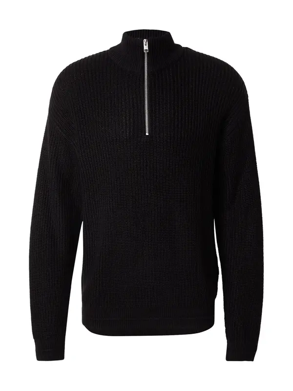 JACK & JONES JACK & JONES Pulover 'JJKaito'  črna