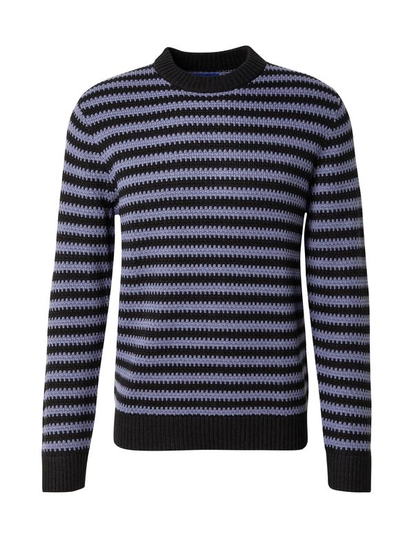 JACK & JONES JACK & JONES Pulover 'JOREATON'  golobje modra / črna
