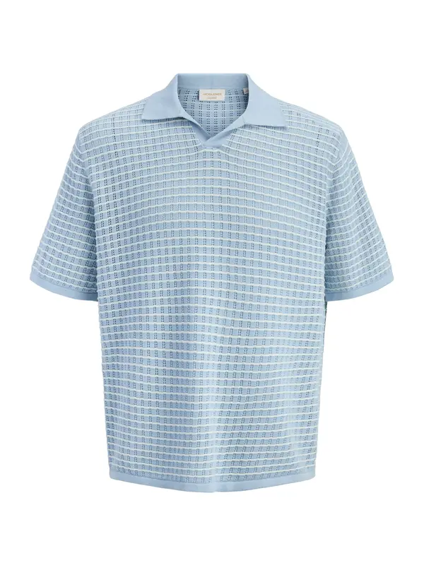 JACK & JONES JACK & JONES Pulover 'JORNantucket'  svetlo modra / bela