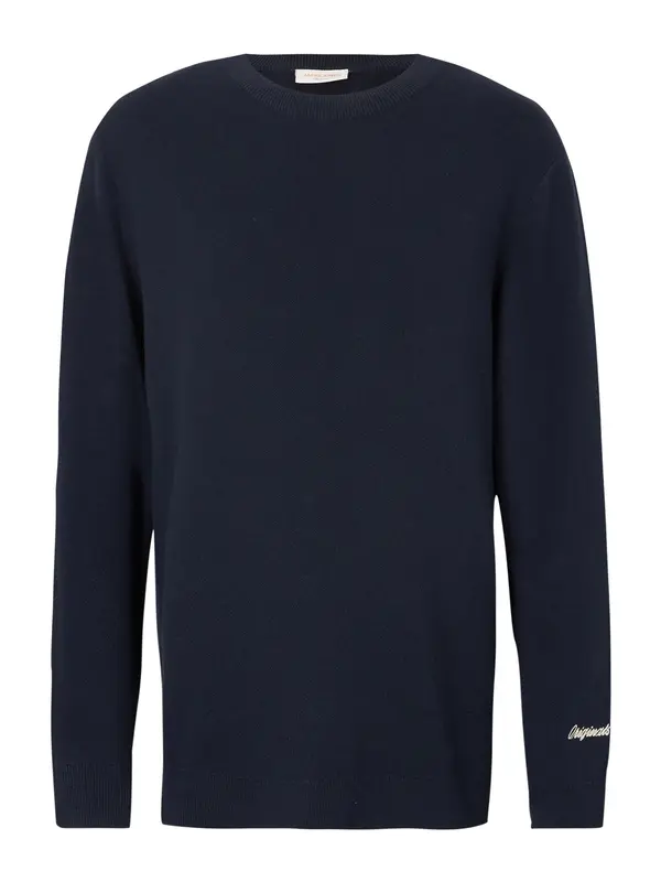 JACK & JONES JACK & JONES Pulover 'JORNORREBRO'  nočno modra