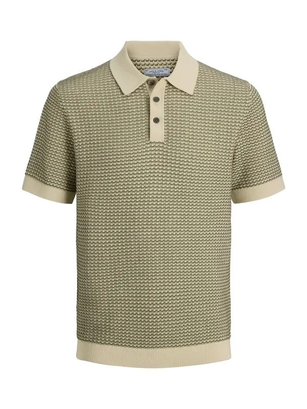 JACK & JONES JACK & JONES Pulover 'JPRBLUKINGSLEY'  svetlo bež / oliva