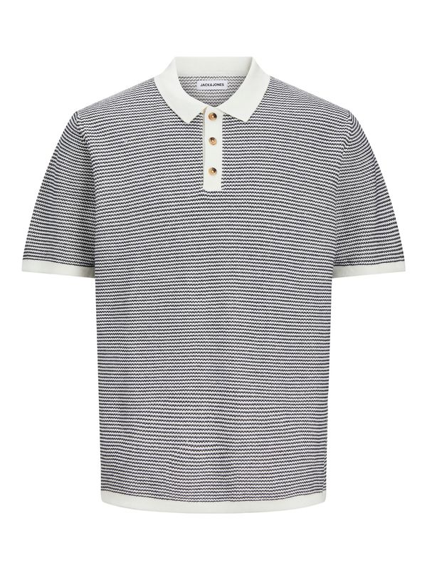 JACK & JONES JACK & JONES Pulover 'Lucas'  marine / dimno modra / bela