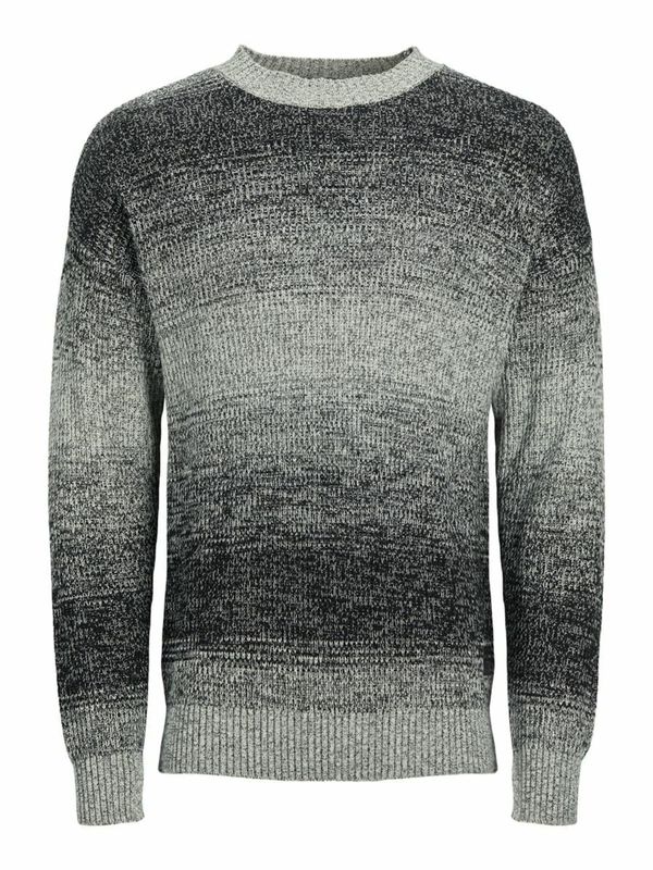 JACK & JONES JACK & JONES Pulover 'Morgan'  dimno-siva / črna